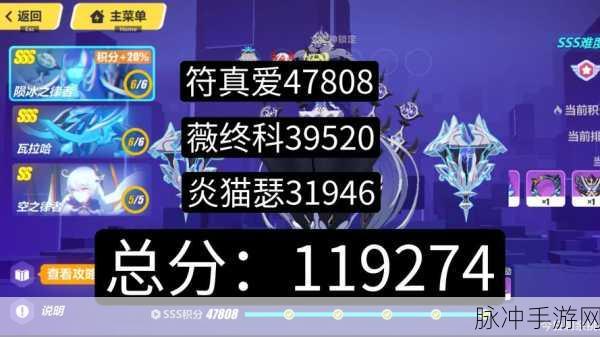 崩坏3记忆战场冰猪帕凡提高效攻略