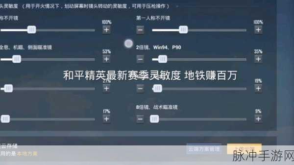 和平精英灵敏度调整攻略，告别人体描边枪法，迈向射击高手之路