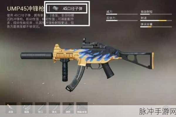 和平精英UMP45深度解析，伤害数据、使用技巧与图鉴介绍
