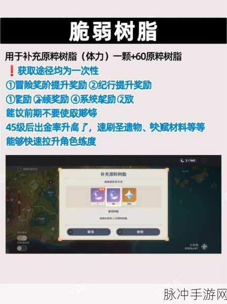原神浓缩树脂合成指南，解锁高效冒险的钥匙