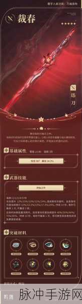 鸣潮武器突破材料获取全攻略