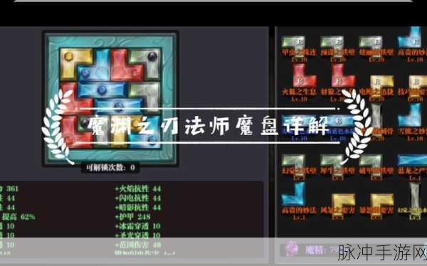 魔渊之刃深度攻略，解锁魔盘图表与魔盘组合大全