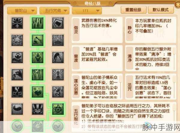 梦幻西游手游奇经八脉等级限制全解析