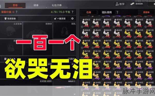 暗区突围，全面解析仓库扩容方法