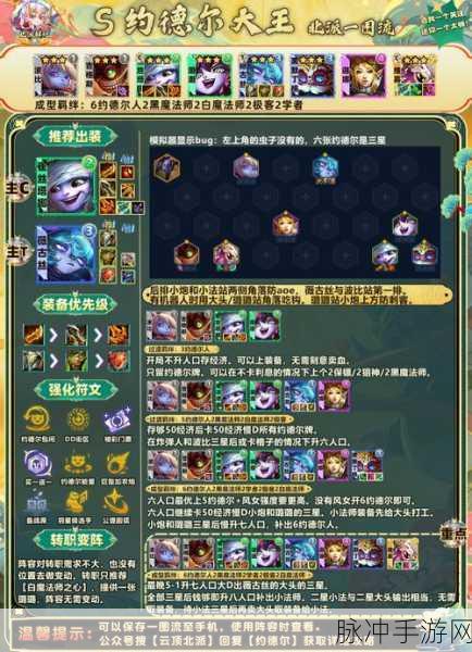 云顶之弈S6赛季，约德尔王小法出装全攻略