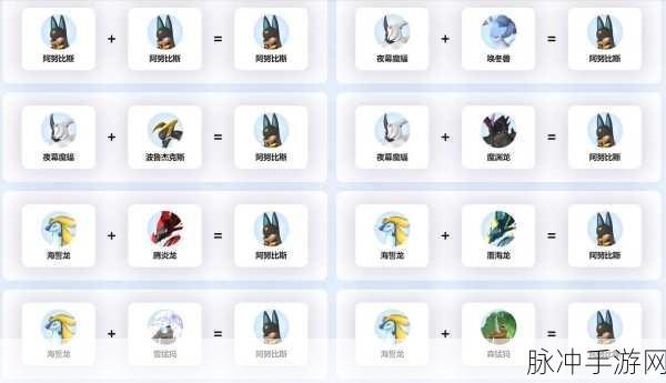 幻兽帕鲁阿努比斯合成配方大全，手游公司视角下的攻略数据