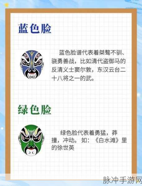 探秘手游中的京剧脸谱，张飞脸谱色彩之谜
