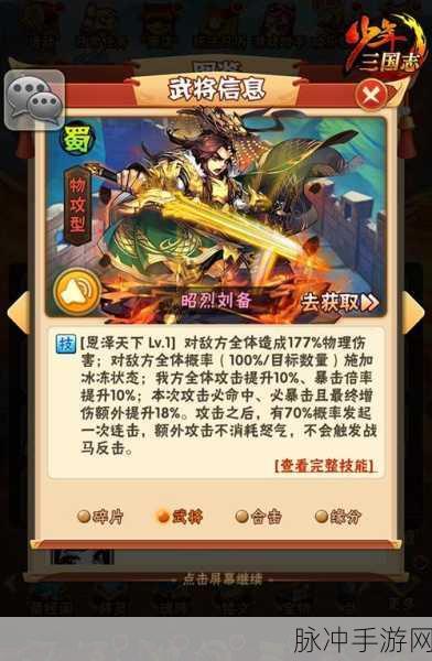 少年三国志暗金装备的强大效能与策略运用