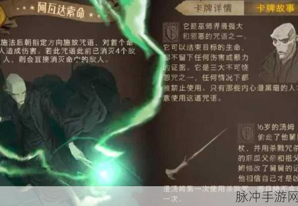 哈利波特:魔法觉醒深度攻略，阿瓦达索命咒的极致运用