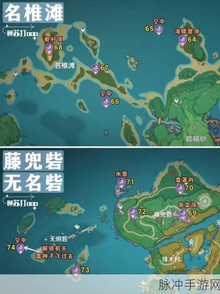 原神全地图雷神瞳精确位置完整攻略