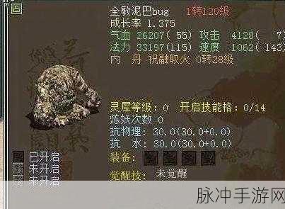大话西游热血版泥石怪，技能属性全面解析