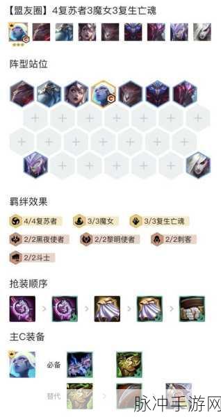 云顶之弈复生魔女刺阵容深度解析与玩法攻略