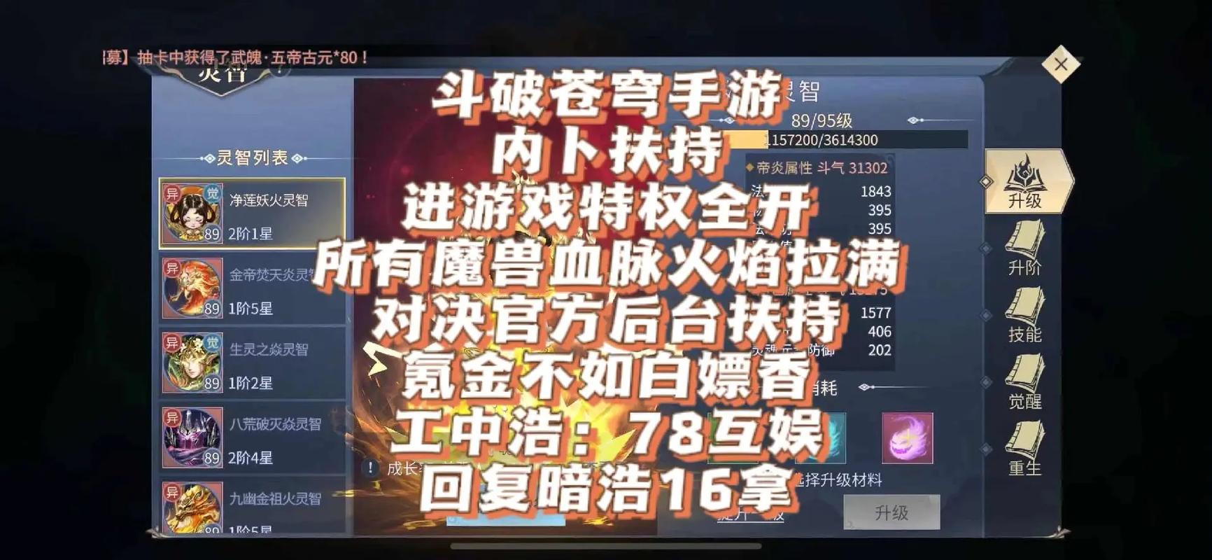 斗破苍穹手游技能升级与最佳搭配全攻略