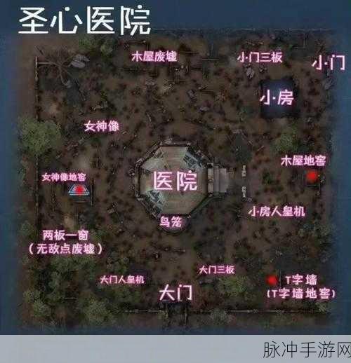 第五人格疯人院平面地图全解析，路痴玩家的终极福音