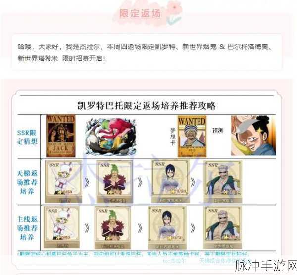 航海王燃烧意志，罗宾的获取方式与详细攻略介绍