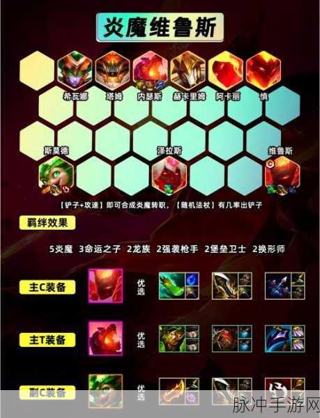 金铲铲之战S12赛季韦鲁斯主C炎魔阵容深度解析