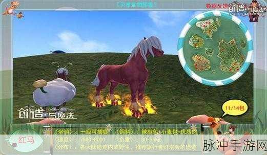 创造与魔法中火焰马的饲料秘籍大公开