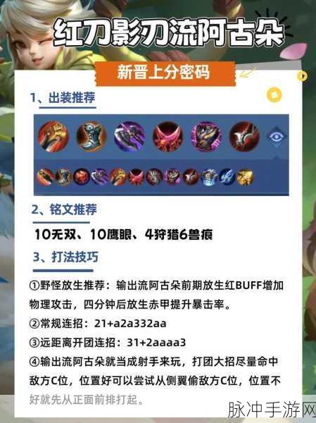 王者荣耀阿古朵深度攻略，高手进阶必备技能详解与出装搭配解析