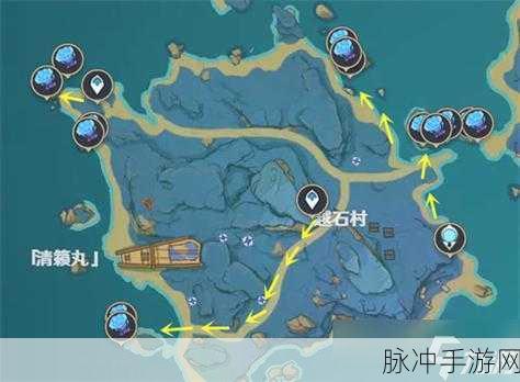 原神手游攻略，海灵芝分布图及具体采集位置详解