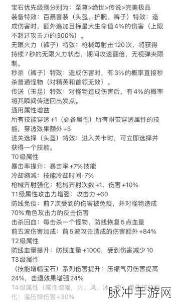 向僵尸开炮宝石搭配深度解析，打造最强战斗力