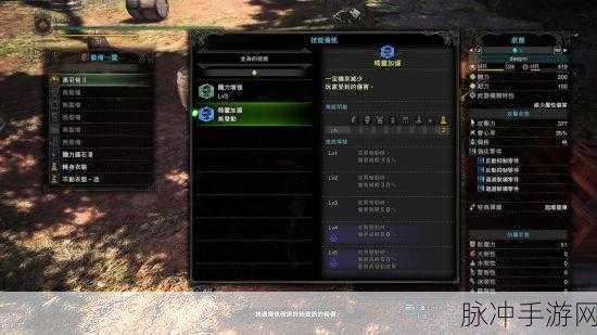 怪物猎人世界，自定义强化秘籍大揭秘
