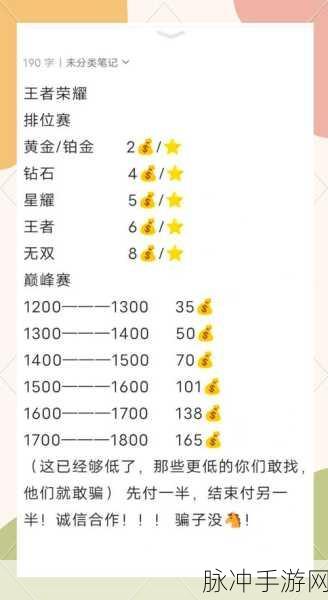 王者荣耀代练平台深度解析,哪个平台更优质?
