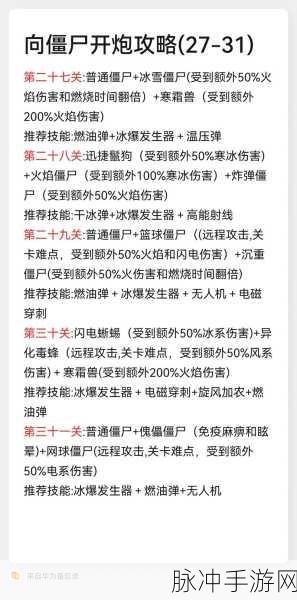 向僵尸开炮 38 关，轻松通关的无敌秘籍