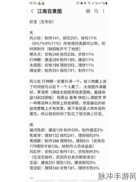 江南百景图太极图攻略，理财珍宝的归属与搭配策略