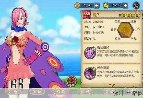 航海王燃烧意志丽久最强加点推荐，技能天赋全面解析