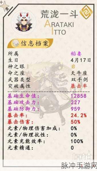 原神荒泷一斗怎么配队？最强配队思路详解