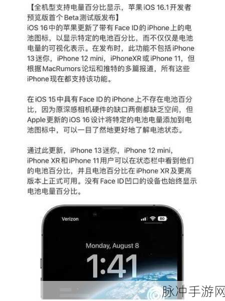XR电池百分比设置攻略，手游玩家的电量管理秘籍