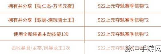 王者荣耀上元夺魁任务全攻略，解锁荣耀与奖励