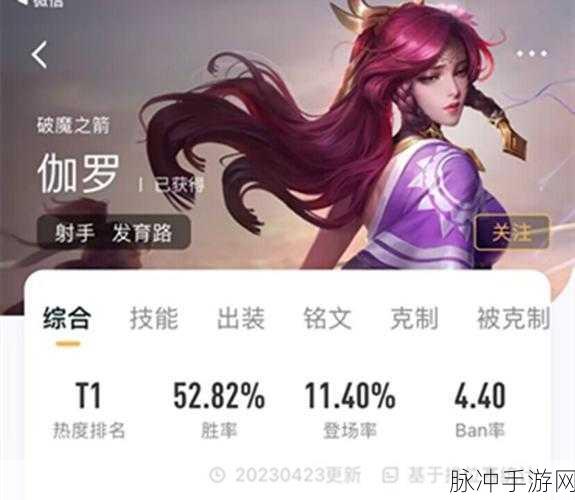 王者荣耀伽罗技能深度剖析，破魔之箭的强大秘诀