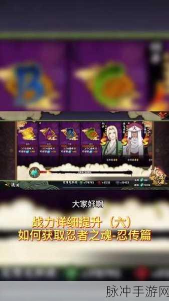 火影忍者手游忍者之魂获取攻略与作用详解