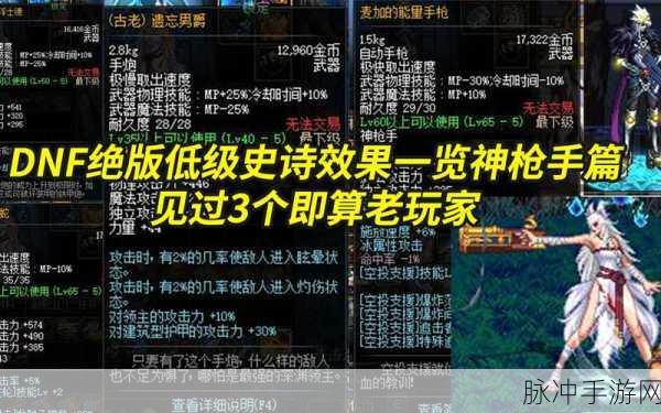 DNF手游神枪手武器幻化盘点，打造个性枪神之路