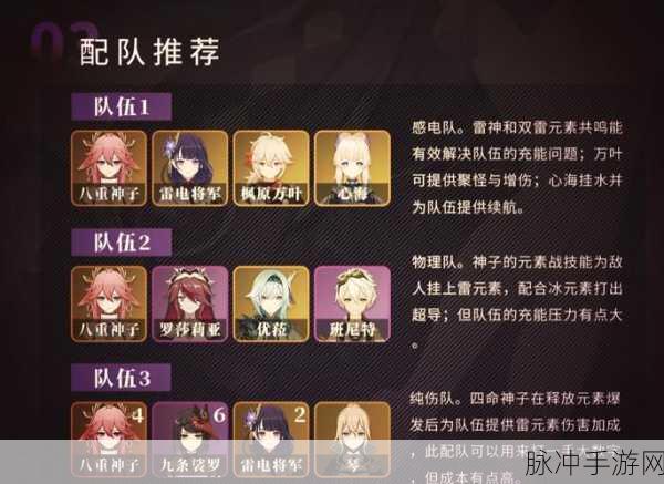 原神，八重神子天赋升级与组队攻略指南