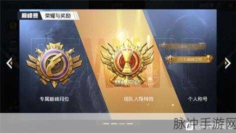 和平精英巅峰赛战队创建全攻略，打造你的荣耀之师