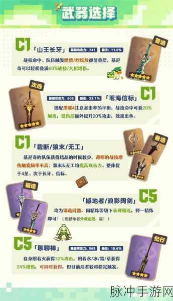 原神珍珠纪行武器选择全攻略