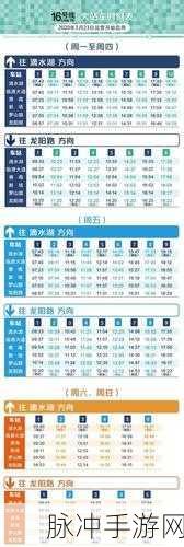 手游秘籍，玩转列车时刻表的详细攻略