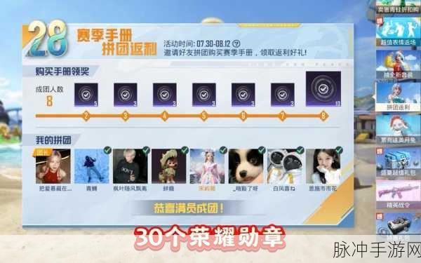 和平精英荣耀勋章使用全攻略，解锁多重战斗荣誉之路