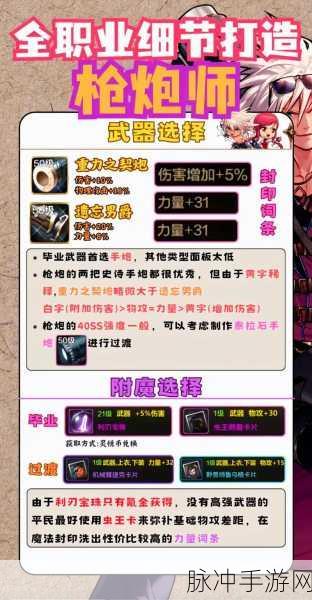 DNF 手游枪炮师各阶段装备选搭全攻略