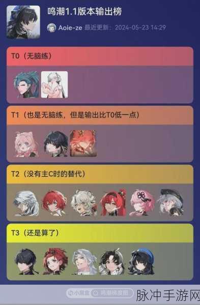 鸣潮手游安可角色强度及定位深度解析