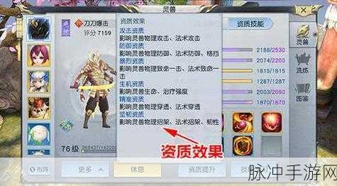 镇魔曲手游无筝琴宠物搭配全攻略，选择最佳灵兽助你驰骋战场