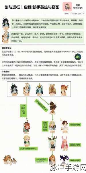剑与远征20章全攻略，解锁60关挑战与后续阵容搭配