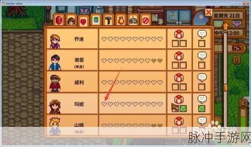 星露谷物语好感度速刷攻略，打造深厚友谊的秘诀
