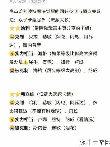 哈利波特魔法觉醒多比回响卡组搭配全攻略