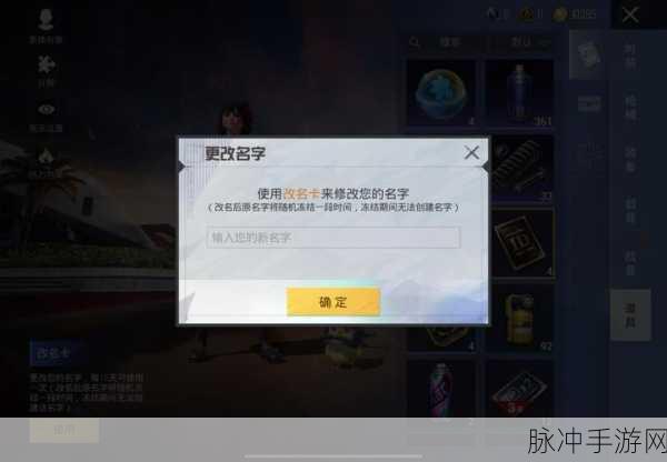 和平精英改名攻略，全面解析改名步骤与注意事项