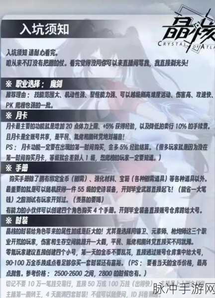 晶核COA剑士转职攻略，魔剑士与狂战士的抉择