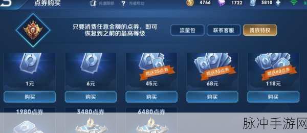 王者荣耀限时点券总数揭秘，攻略与数据详解