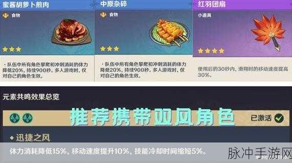 原神手游深度攻略，蜜酱胡萝卜煎肉的配方与作用详解